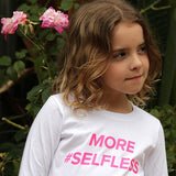 "More #Selfless" Long Sleeve Cotton Shirt